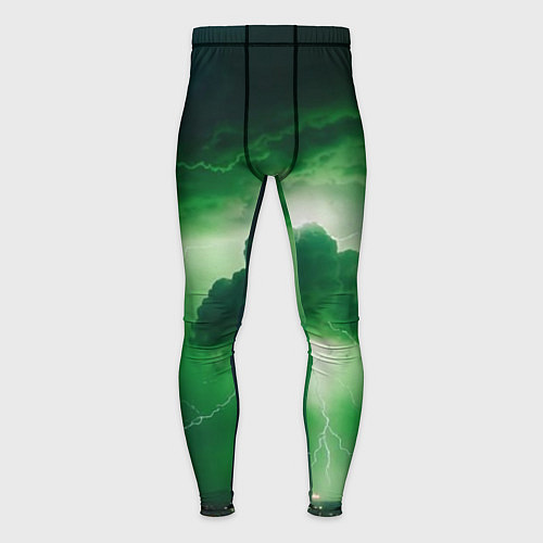 Мужские тайтсы Зелёный гром / 3D-принт – фото 1