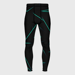 Мужские тайтсы Color turquoise line