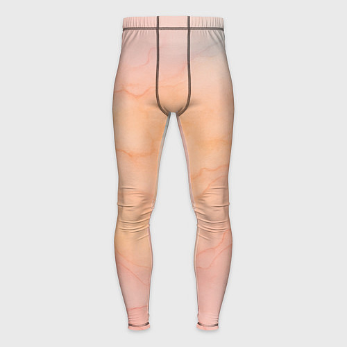 Мужские тайтсы Нежный персиковый / 3D-принт – фото 1