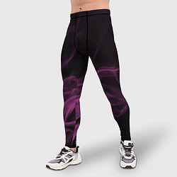 Тайтсы мужские Color smoke pink, цвет: 3D-принт — фото 2