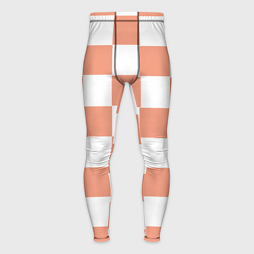 Мужские тайтсы Квадраты оранжевые / 3D-принт – фото 1