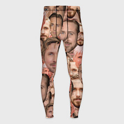 Тайтсы мужские Лица Райана Гослинга, цвет: 3D-принт