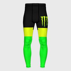 Тайтсы мужские Monster energy полосы, цвет: 3D-принт
