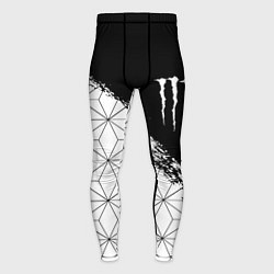 Мужские тайтсы Monster energy geometry splash