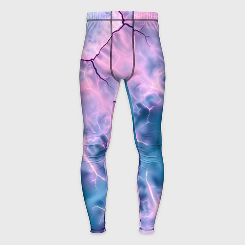 Мужские тайтсы Вода и розовая абстракция / 3D-принт – фото 1