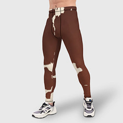 Тайтсы мужские Коровий узор, цвет: 3D-принт — фото 2