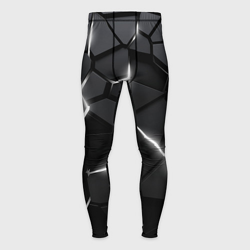 Мужские тайтсы Броня с белым свечением / 3D-принт – фото 1