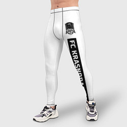 Тайтсы мужские FC Krasnodar - white, цвет: 3D-принт — фото 2