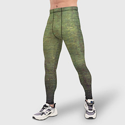 Тайтсы мужские Абстракция - old board painted with green paint, цвет: 3D-принт — фото 2