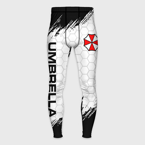 Мужские тайтсы Амбрелла - белые соты / 3D-принт – фото 1