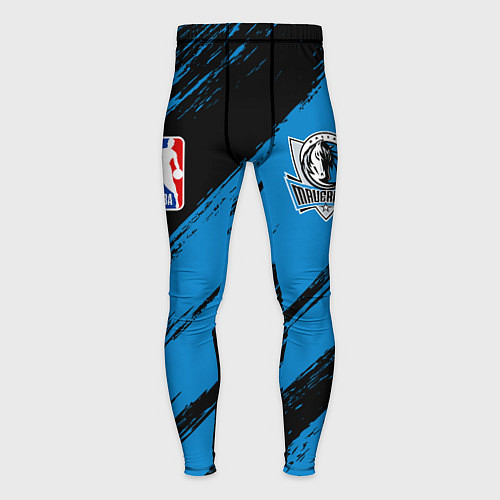 Мужские тайтсы Даллас Маверикс - черно синий / 3D-принт – фото 1