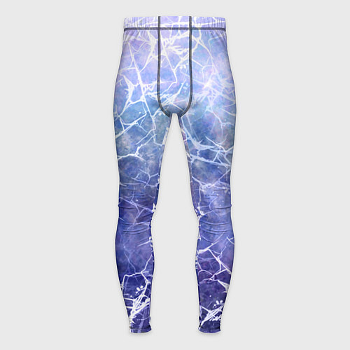 Мужские тайтсы Абстракция - white web on blue background / 3D-принт – фото 1
