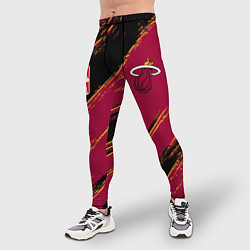 Тайтсы мужские Майами Хит - цвета команды, цвет: 3D-принт — фото 2