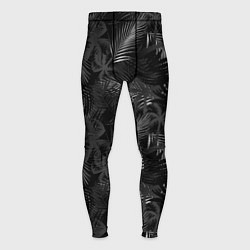 Мужские тайтсы Palm black and white