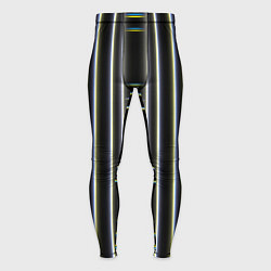 Мужские тайтсы Neon yellow blue white