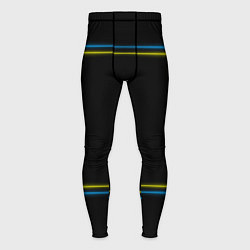 Мужские тайтсы Neon yellow blue