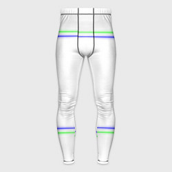 Мужские тайтсы Neon white green light blue