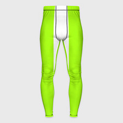 Мужские тайтсы Color light green white stripes