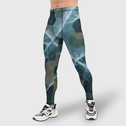 Тайтсы мужские Лед на камуфляже, цвет: 3D-принт — фото 2