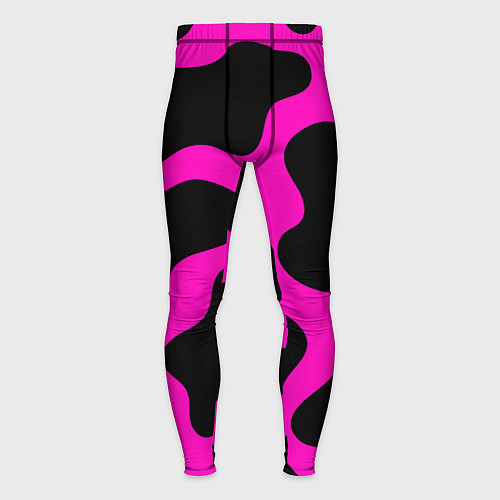 Мужские тайтсы Розовая коровья расцветка / 3D-принт – фото 1