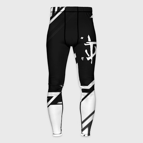 Мужские тайтсы Doom geometry black / 3D-принт – фото 1