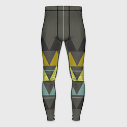 Мужские тайтсы Абстрактный лес геометрический