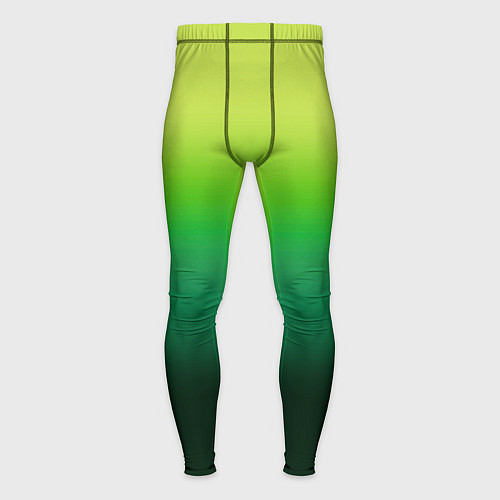 Мужские тайтсы Градиент укропное зеленое омбре / 3D-принт – фото 1