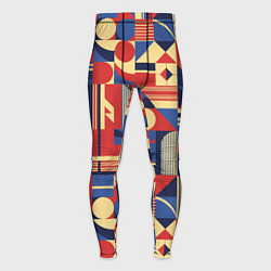 Тайтсы мужские Геометрический карнавал, цвет: 3D-принт