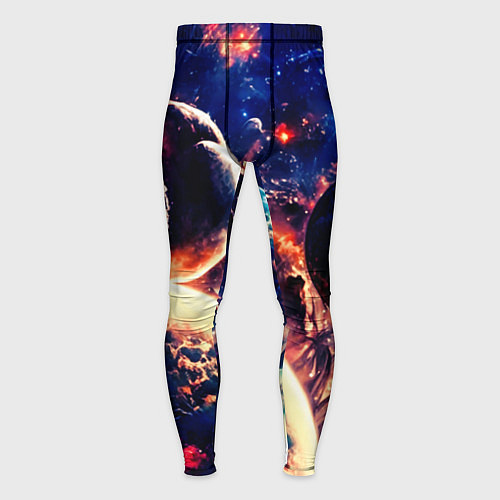 Мужские тайтсы Фантастический космос планеты / 3D-принт – фото 1