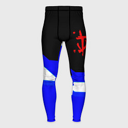 Тайтсы мужские Doom sport geometry, цвет: 3D-принт