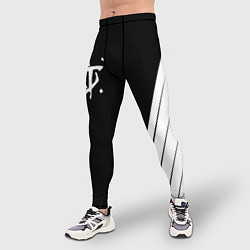 Тайтсы мужские Doom white geometry, цвет: 3D-принт — фото 2