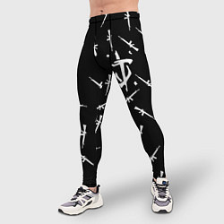 Тайтсы мужские Doom army, цвет: 3D-принт — фото 2
