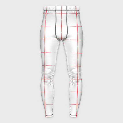 Мужские тайтсы Color white red crosses / 3D-принт – фото 1