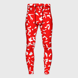Мужские тайтсы Красный яркий камуфляж