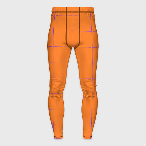 Мужские тайтсы Color orange stripe / 3D-принт – фото 1