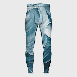 Тайтсы мужские Синяя краска импасто, цвет: 3D-принт