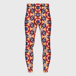 Тайтсы мужские Красно-синий калейдоскоп, цвет: 3D-принт
