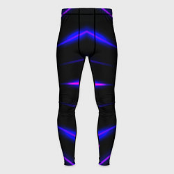 Тайтсы мужские Color black neon stripes, цвет: 3D-принт