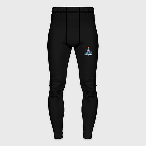 Мужские тайтсы Новогодняя сказка / 3D-принт – фото 1