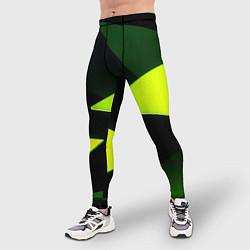 Тайтсы мужские Geometric shapes, цвет: 3D-принт — фото 2