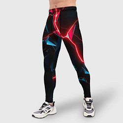 Тайтсы мужские Neon multicolored, цвет: 3D-принт — фото 2