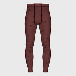 Мужские тайтсы Конь на фоне цвета гранж