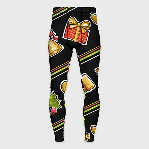 Мужские тайтсы Рождественский дух / 3D-принт – фото 1