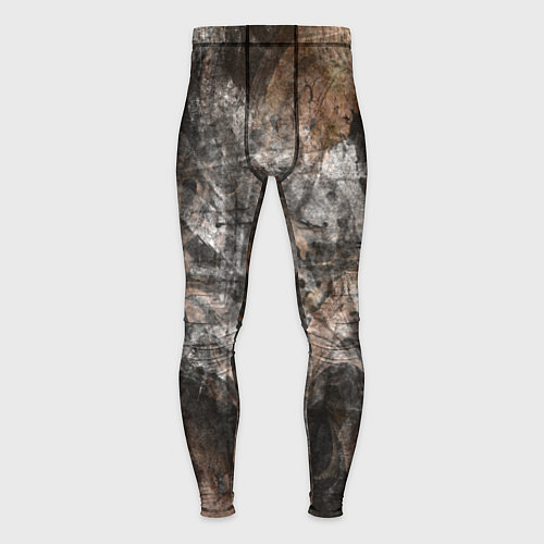 Мужские тайтсы Абстракция - brown darkness / 3D-принт – фото 1