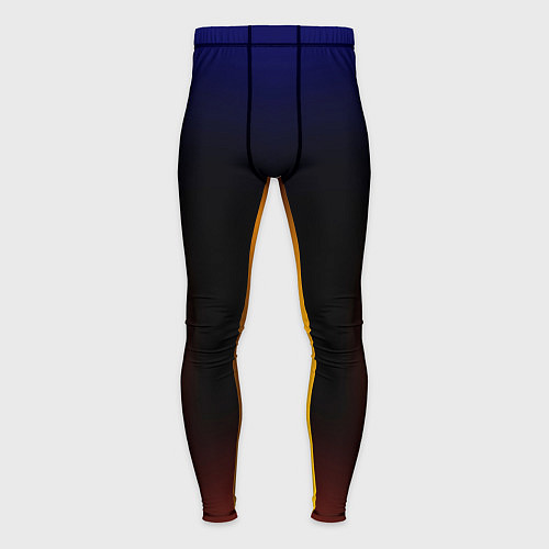 Мужские тайтсы Color black red blue / 3D-принт – фото 1