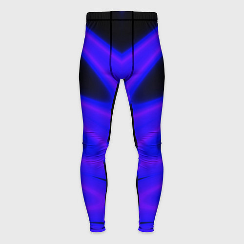 Мужские тайтсы Color neon blue / 3D-принт – фото 1