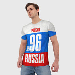 Футболка мужская Russia: from 96, цвет: 3D-принт — фото 2