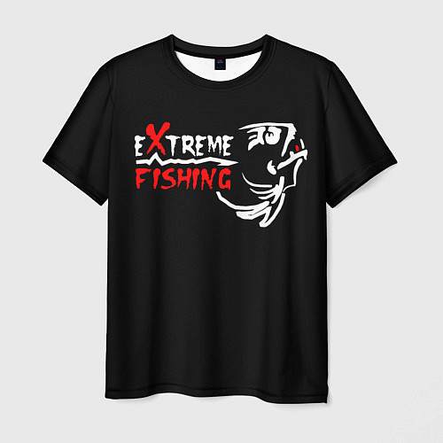 Мужская футболка Extreme Fishing / 3D-принт – фото 1