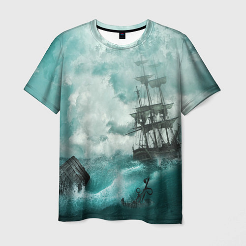 Мужская футболка Море / 3D-принт – фото 1