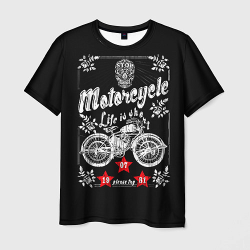 Мужская футболка Moto t-shirt 2 / 3D-принт – фото 1